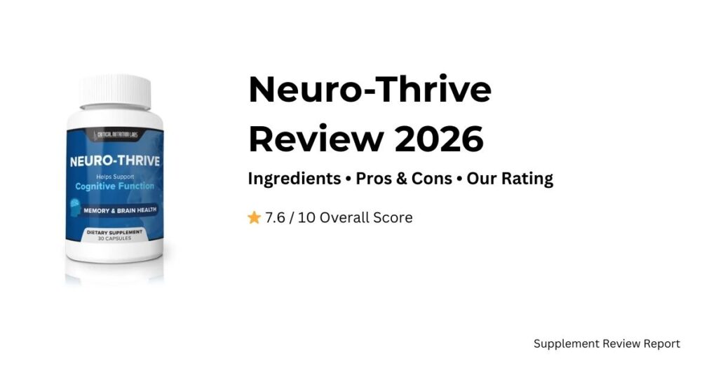 Title: Neuro-Thrive Review (2026)